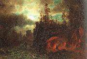 Albert Bierstadt The Trappers Camp china oil painting artist